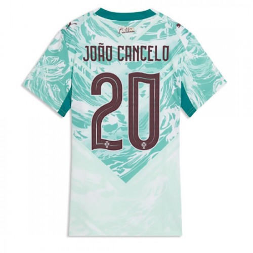 Stroje piłkarskie Portugalia Joao Cancelo #20 Koszulka Wyjazdowej dla damskie MŚ 2026 Krótki Rękaw